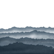 Magic Misty Watercolor Mountains 