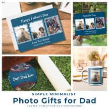 Simple Minimalist Photo Gifts for Dad