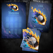 Flaming Intensity: The golf ball in action. 