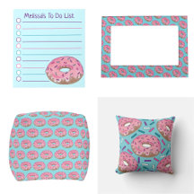 Pink Donut Bed and Bath Collection