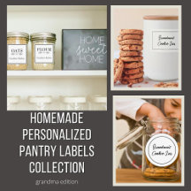 Homemade Personalized Pantry Labels