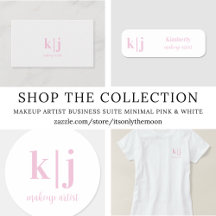 makeup artist business suite pink and white