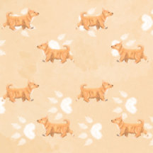 tableware with fluffy dogs