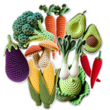 Crochet Vegetable Collage