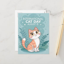 International Cat Day Cute Tabby Design
