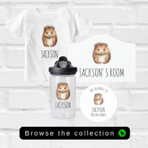 NEW Woodland Hedgehog cute minimalist collection