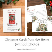 Christmas Cards from New Home - without Photo