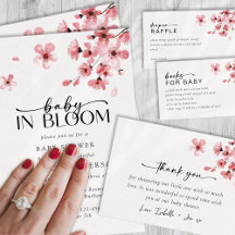 Baby in Bloom Cherry Blossom Shower Collection