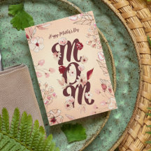Mother's Day Warm Cream Floral Watercolor Theme 