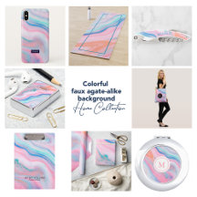 Colorful agate-like marble texture