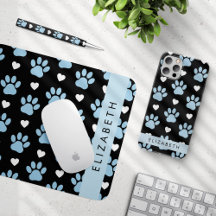 Blue Paws, White Hearts - Home Decor Collection
