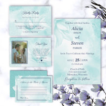 Ethereal Crystal Blue Magnolia Wedding 