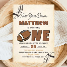 Vintage Football Birthday