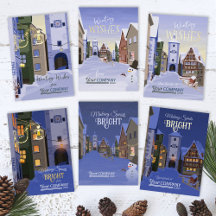 Rothenburg Germany, Old Town Company Holiday Cards