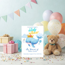 Baby Whale Baby Shower Collection 