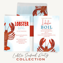 Red Lobster Boil Seaside Beach Celebration