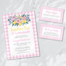 Sunshine Fun and Lemonade Baby Shower Collection