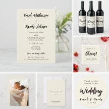 Just Love - Ecru Modern Simple Minimalist Wedding