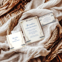 Classic Nautical Sailboat Birthday