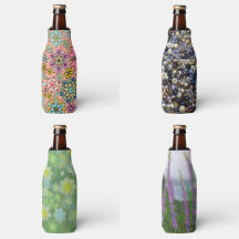 Bottle Cooler Sleeves In Boho Shabby Chic Designs 