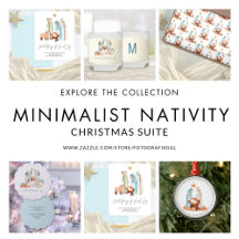 Contemporary Minimalist Nativity Christmas