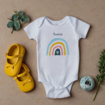 Stylised Rainbow Baby Bodysuits Collection