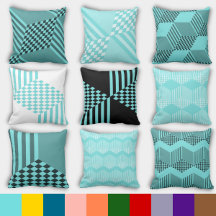 Geometric Diamond Pattern - Living Room