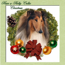 Rough Collie 2 Christmas Gifts