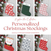 Personalized Holiday Christmas Stockings