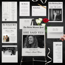 Newspaper Wedding Aesthetic