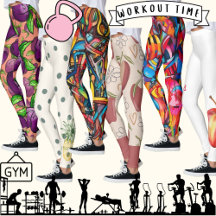 Leggings FRUIT and VEG print