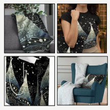 Black and White Christmas- Whimsical