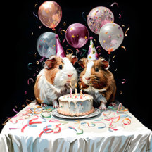 Two Guinea Pigs Birthday Party