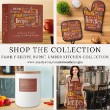 Family Recipe Burnt Umber Kitchen Collection