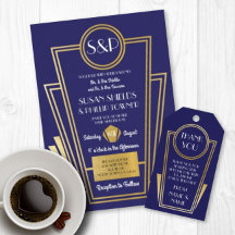 Navy Gold Roaring Twenties Collection