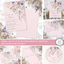 Blush Pink Love Is In Bloom Floral Bridal Shower
