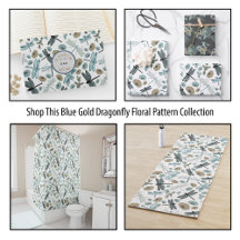 Chic Stylish Dragonfly And Floral Pattern