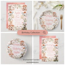 Enchanted Garden Mushroom Fairy Girl's Birthday