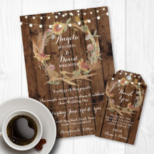 Fall Wood Rustic Wedding Collection