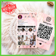 Business Cards: Instagram Social Media Theme 