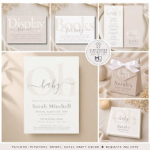 Oh Baby Modern Minimalist Neutral Baby Shower
