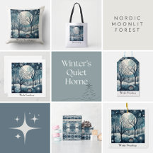 Moonlit Nordic Forest