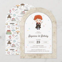 Harry Potter Chibi Ron Weasley Wizard Birthday