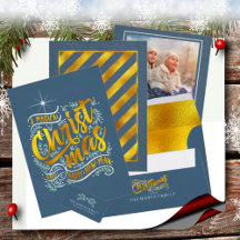 Magical Christmas Typography Gold