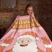 Groovy Christmas Merry Santa Funny Retro Hippie