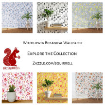 Floral Foliage and Fungi Wallpaper and Curtains