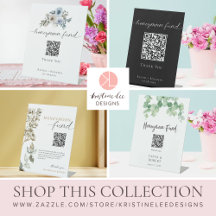 Honeymoon Fund Signs Wedding QR Code