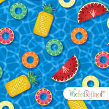 Summer Fruit Pool Floats – Blue Water