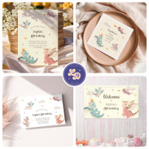 Pastel Dragons Kid's Birthday