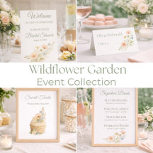 Wildflower Garden Bridal Shower Event Collection